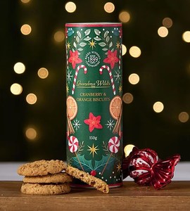 Grandma Wild's Christmas Candycane Cracker 150g | Choc Chip & Orange Biscuits
