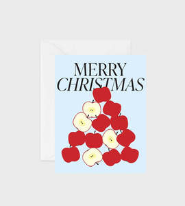 Cards: Lettuce | Merry Christmas Apples Card