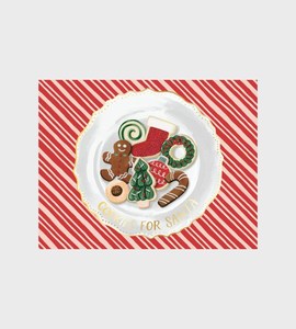 Cards: Foil Card Santa's Cookies