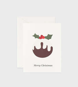 Cards: Father Rabbit Stationery | Card | Merry Christmas Pudding
