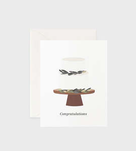 Cards: Father Rabbit Stationery | Wedding Cake Congratulations Card