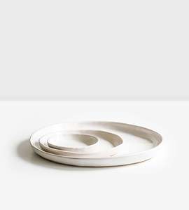 Ceramics: Franco Rustic White Plate