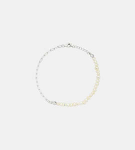 Sophie | Pearl Mini Link Bracelet Silver