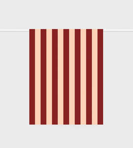 Lettuce | Tea Towel | Bold Stripe Peach + Burgundy