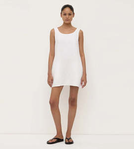 Assembly Label | Selma Linen Mini Dress | White
