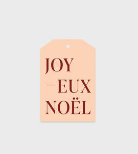 Gift Tags: Father Rabbit Stationery | Joyeux Noel Modern Gift Tag