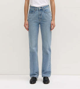 Denim: Assembly Label I Womens Classic Straight Leg Jean I Indigo Fade