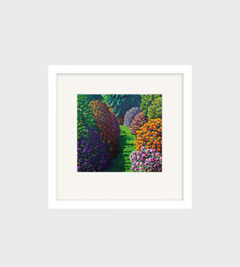 Karl Maughan: Karl Maughan | Cross Hills Small Art Print | Framed | White
