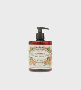 New In Home: Panier des Sens | Rose Geranium Marseille Liquid Soap