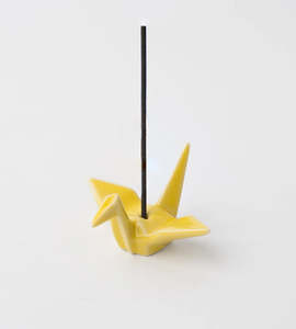 New In Home: Origami Crane Incense Stand | Yellow