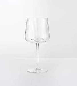 New In Home: Home Lab I Melted Crystal Gin Glass I Set of 4 I Clear