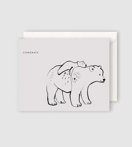 Father Rabbit Stationery | Congrats Mummy and Baby Card