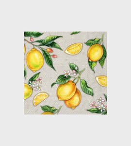 Napkins: IHR Luncheon | Paper Napkins | Citrons Grey
