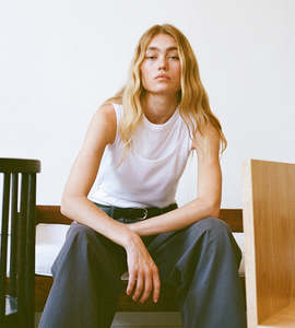 Tanks: Commonplace | Millie Double Layer Tank | White