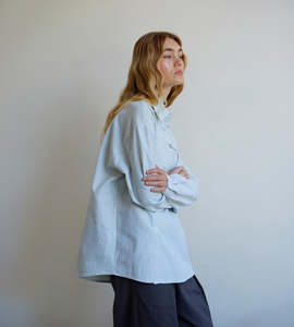 Shirts: Commonplace | Cortez Shirt | Mint Stripe