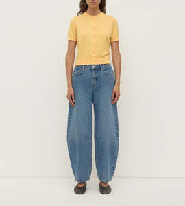 Assembly Label | Semra Cotton Cashmere Short Sleeve Cardigan | Sol