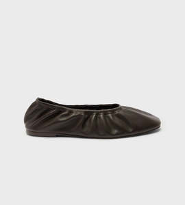 Shoes: Assembly Label | Marion Leather Ballet Flat | Ganache