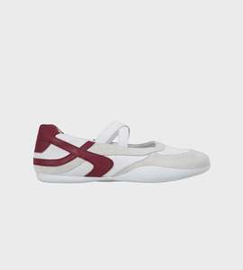 Shoes: Commonplace | Sporty Ballet | Ivory/Burgundy