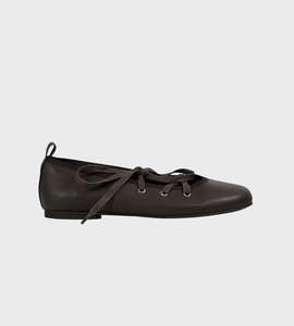 Shoes: Commonplace | Lacey Ballet Flat | Choc