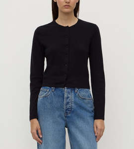 Womens Assembly Label: Assembly Label | Tilly Cotton Cashmere Cardigan | Black