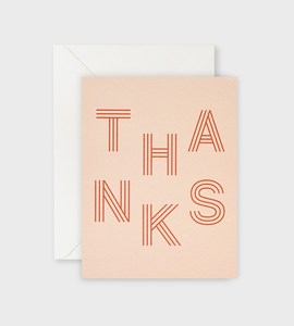 Lettuce | Card | Thanks Stripe Letters