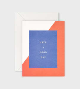 Cards: Lettuce | Card | Have a Good One Blue + Red