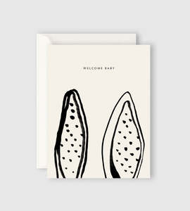 Father Rabbit Stationery | Welcome Baby Ears Card