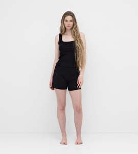Tanks: Unmade | Kai Pointelle Sleep Tank | Black
