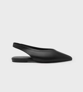 Shoes: Assembly Label |Lila Leather Sling Back | Black