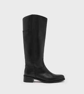 Shoes: Assembly Label | Stevie Leather Riding Boot | Black