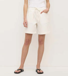 Assembly Label | Bobbie Twill Midrise Short | Antique White
