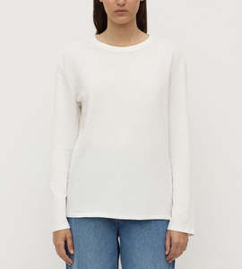 Assembly Label | Thea Long Sleeve Tee | White