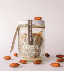 The Confectionist | Dark Chocolate Almond Toffee Jar 85g