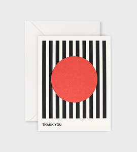 Lettuce | Card | Thank You Black Stripe