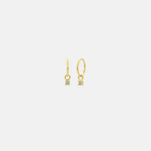 Sophie | Mini Rock Sleepers | Gold Plated