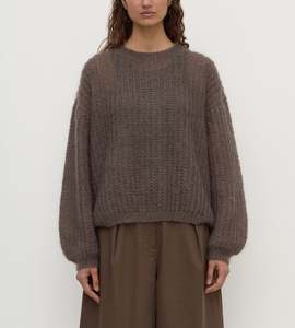 Tops: Assembly Label | Tulsa Mohair Knit | Bark