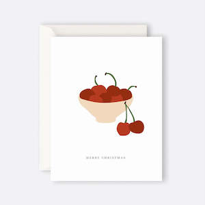 Father Rabbit Stationery | Card | Merry Christmas Cherries