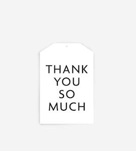 Father Rabbit Thank You Gift Tags: Father Rabbit Stationery | Gift Tag | Thank You So Much