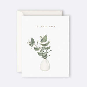 Father Rabbit Sympathy Get Well Cards: Father Rabbit Stationery | Card | Eucalyptus Get Well Soon