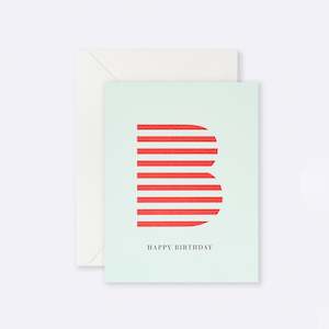 Lettuce Birthday Cards: Lettuce | Card | Happy Birthday Red Stripe B