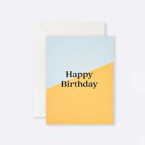 Lettuce | Card | Happy Birthday Yellow Angle