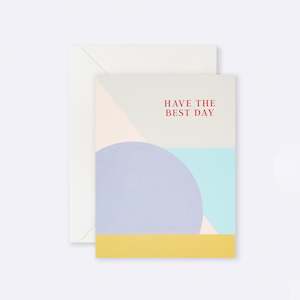Lettuce | Card | Have the Best Day Mauve Circle