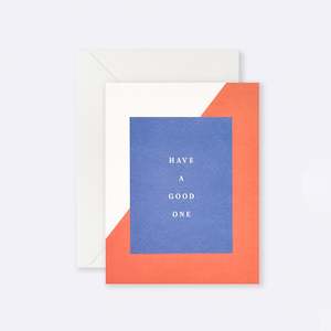 Lettuce | Card | Have a Good One Blue + Red