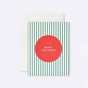 Lettuce | Card | Merry Christmas Stripe