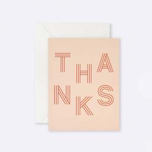 Lettuce Thank You Cards: Lettuce | Card | Thanks Stripe Letters