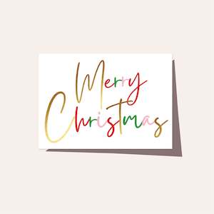 Elm Paper | Card | Merry Christmas Script