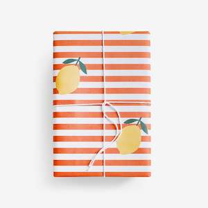 Father Rabbit Stationery | Wrapping Paper | Lemon Stripe