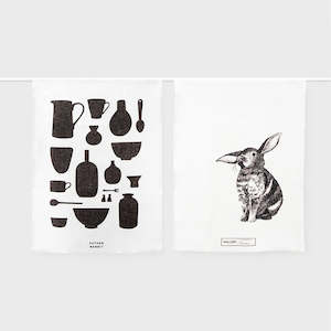 Father Rabbit | Tea Towel Set | Six