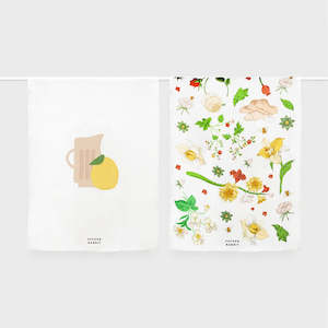 Father Rabbit Tea Towels: Father Rabbit | Tea Towel Set | Three