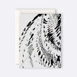 Father Rabbit Stationery | Card | Bird Pattern Grey